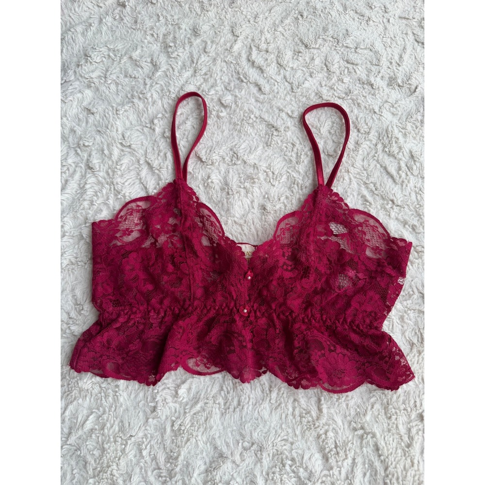 Victoria's Secret Gold Label 90s Vintage Lace‎ Lingerie Set Pink Magenta Small P - Picture 9 of 14